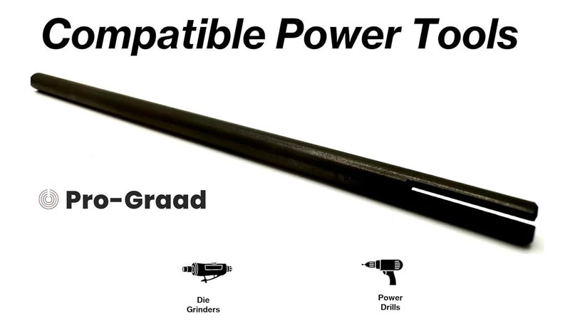 Pro-Grade 8” Slotted Mandrel 1/4” Shank & Body, Split Head Mandrel, Sanding Internal Holes, 1/4” Shank Diameter x 8” Overall Length, Pack of 1 - Image 5